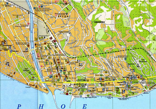 подробная и точная карта города сочи